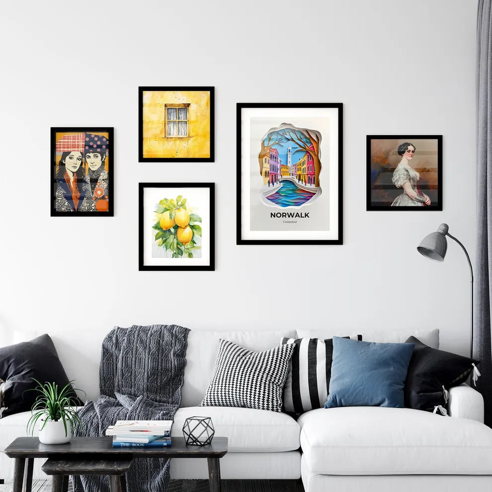 Vivid Norwalk, Connecticut, Premium Framed Prints