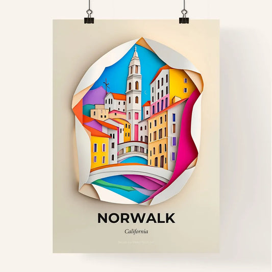 Vivid Norwalk, California, Colorful Poster