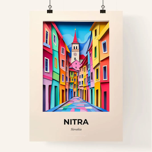 Vivid Nitra, Slovakia, Colorful Poster
