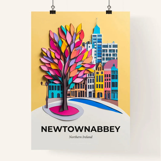 Vivid Newtownabbey, Northern Ireland, Colorful Poster