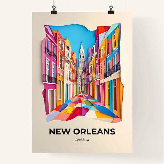 Vivid New Orleans, Louisiana, Colorful Poster