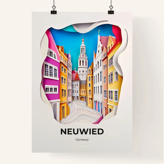 Vivid Neuwied, Germany, Colorful Poster
