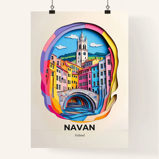 Vivid Navan, Ireland, Colorful Poster