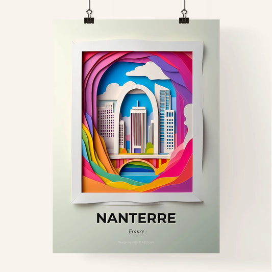 Vivid Nanterre, France, Colorful Poster