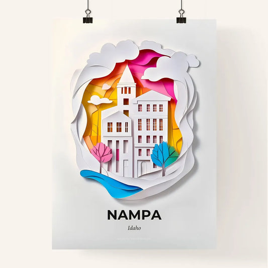 Vivid Nampa, Idaho, Colorful Poster