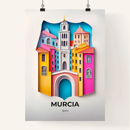 Vivid Murcia, Spain, Colorful Poster