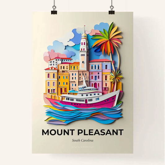 Vivid Mount Pleasant, South Carolina, Colorful Poster