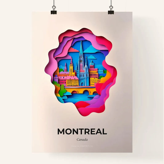 Vivid Montreal, Canada, Colorful Poster