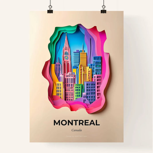 Vivid Montreal, Canada, Colorful Poster