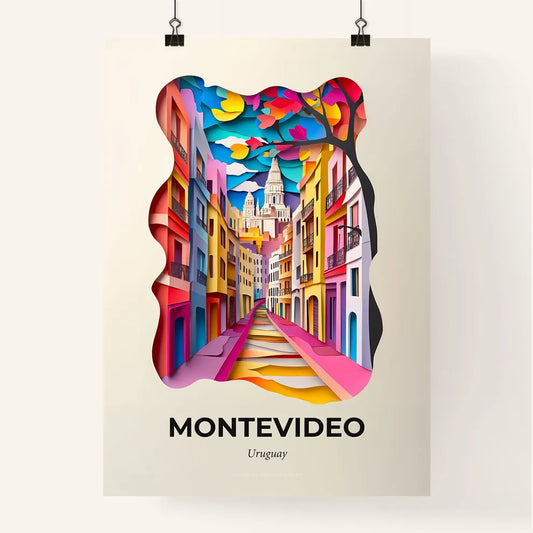 Vivid Montevideo, Uruguay, Colorful Poster