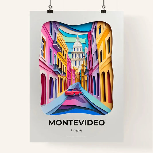 Vivid Montevideo, Uruguay, Colorful Poster
