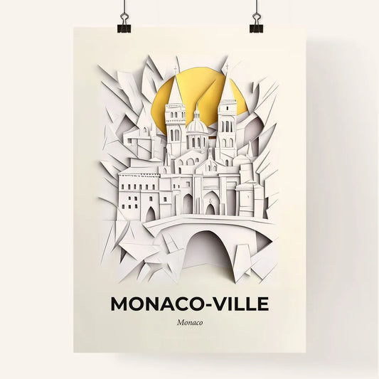 Vivid Monac, Colorful Poster