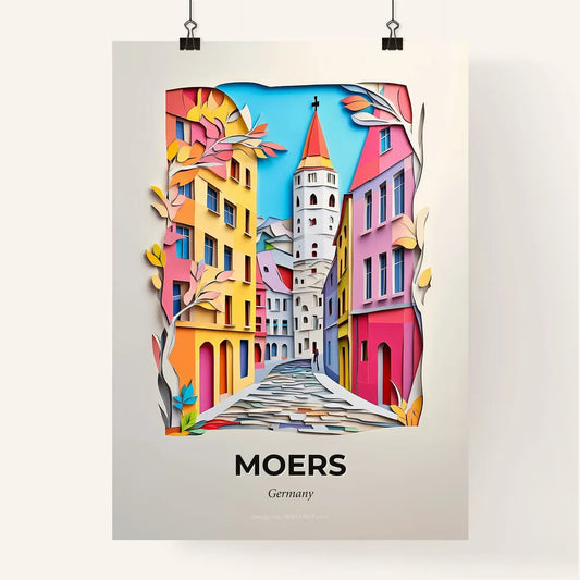 Vivid Moers, Germany, Colorful Poster