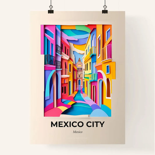Vivid Mexico City, Mexico, Colorful Poster