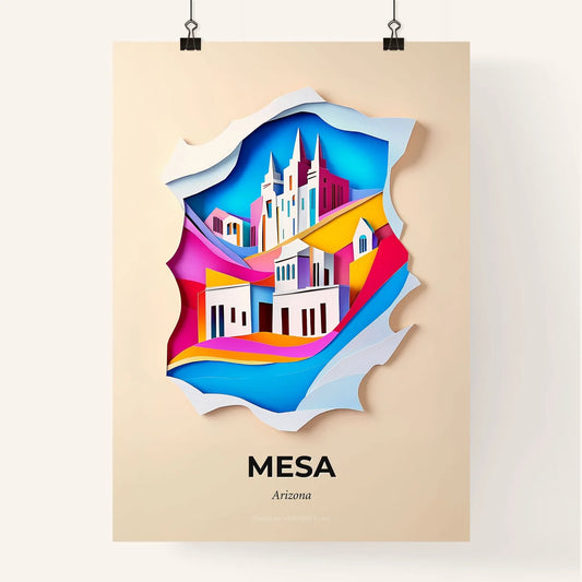 Vivid Mesa, Arizona, Colorful Poster