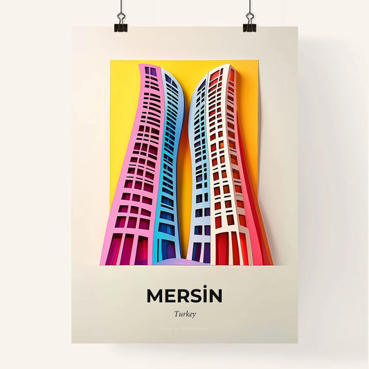 Vivid Mersin, Turkey, Colorful Poster