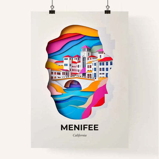 Vivid Menifee, California, Colorful Poster