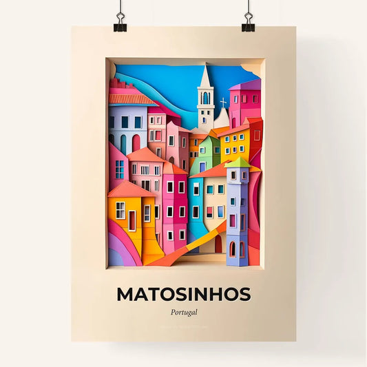 Vivid Matosinhos, Portugal, Colorful Poster