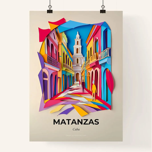 Vivid Matanzas, Cuba, Colorful Poster