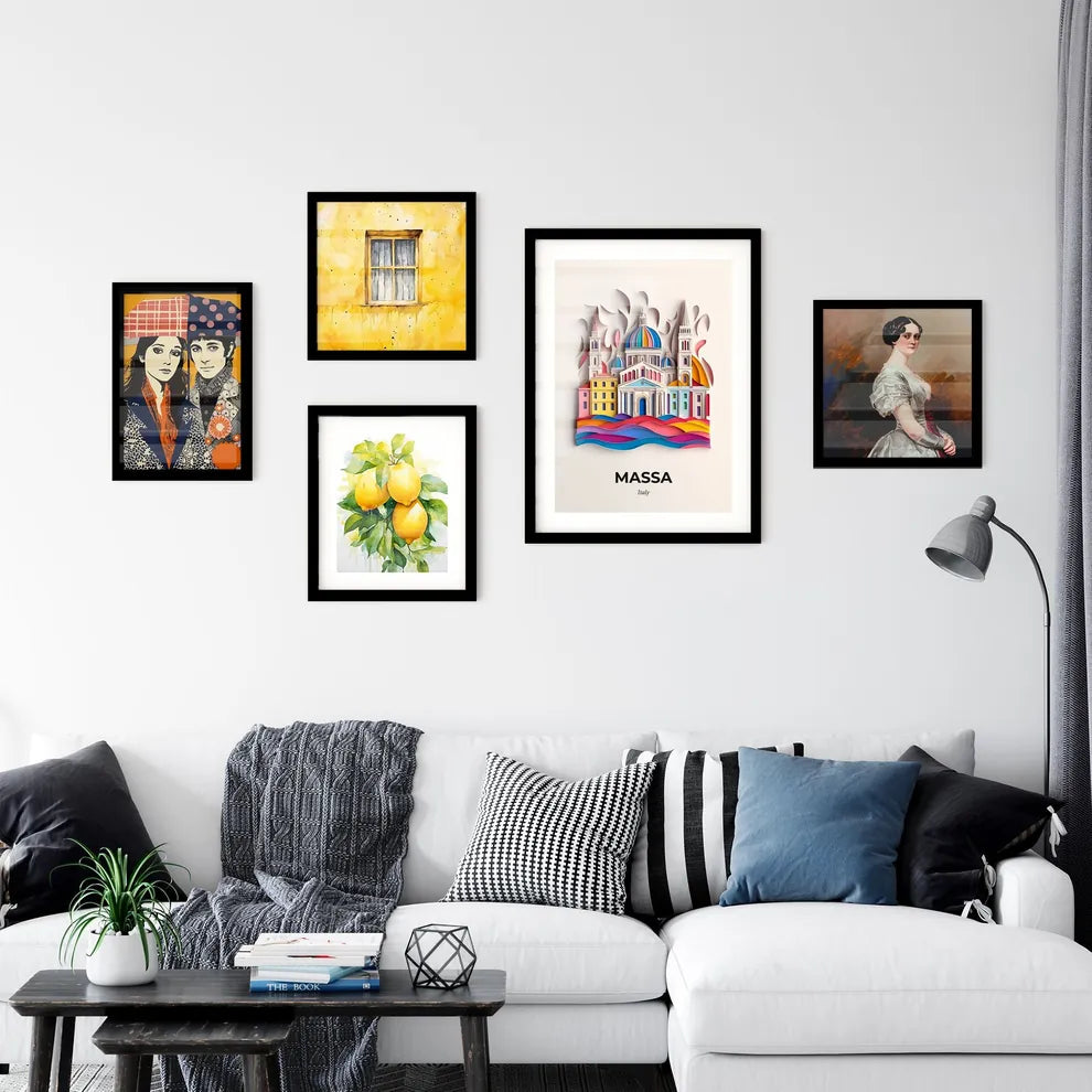 Vivid Massa, Italy, Premium Framed Prints
