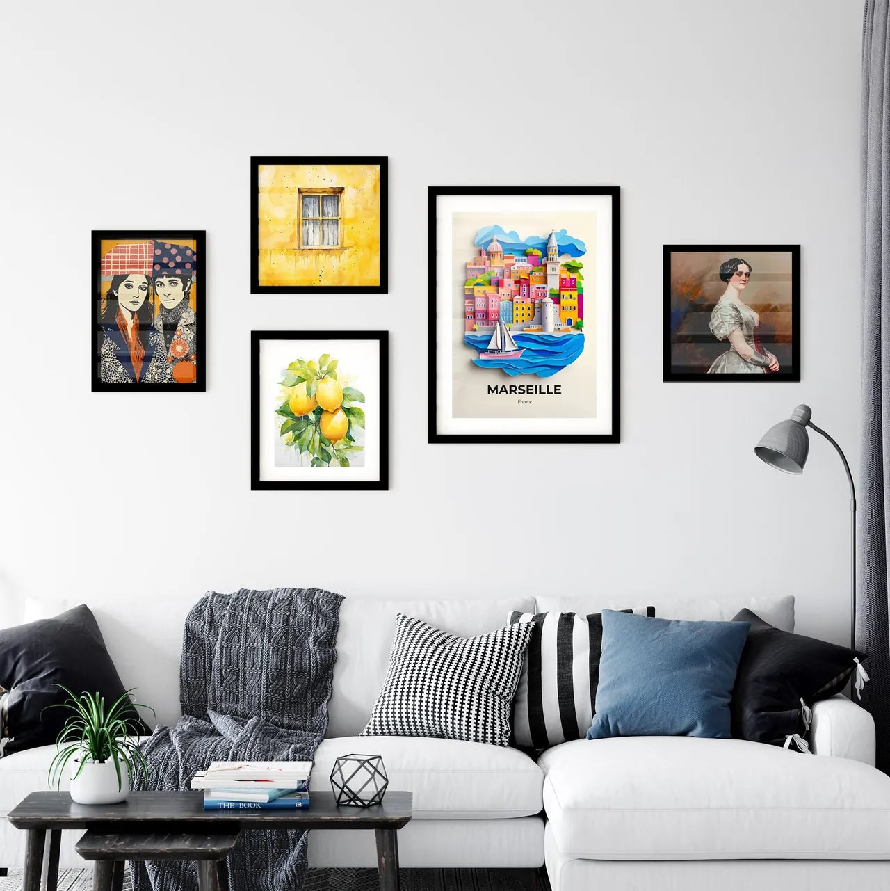 Vivid Marseille, France, Premium Framed Prints