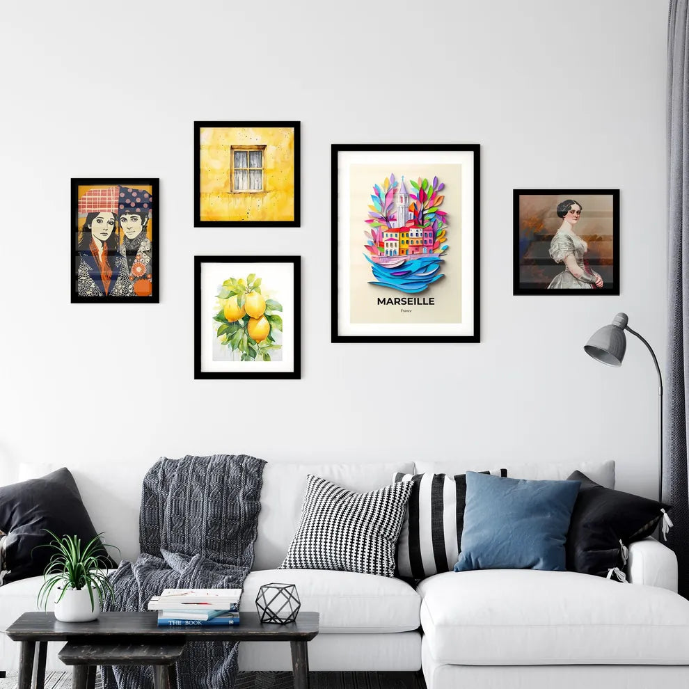 Vivid Marseille, France, Premium Framed Prints