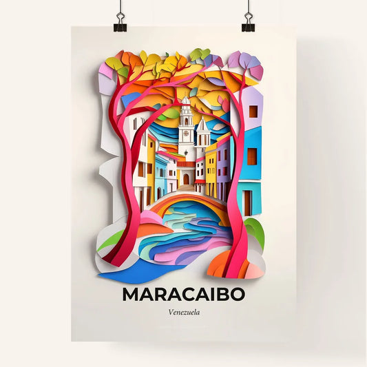 Vivid Maracaibo, Venezuela, Colorful Poster