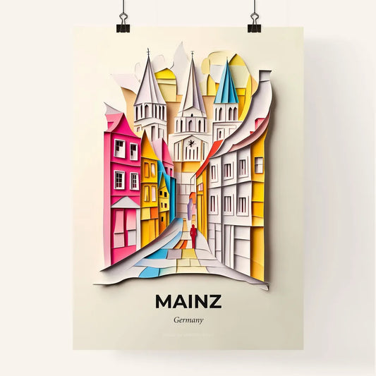 Vivid Mainz, Germany, Colorful Poster