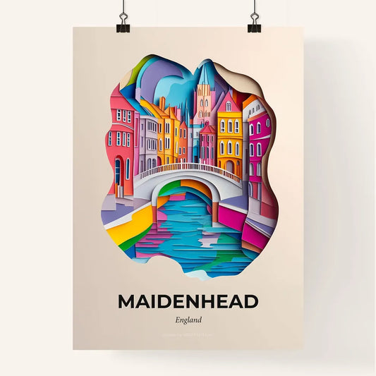 Vivid Maidenhead, England, Colorful Poster