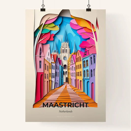 Vivid Maastricht, Netherlands, Colorful Poster