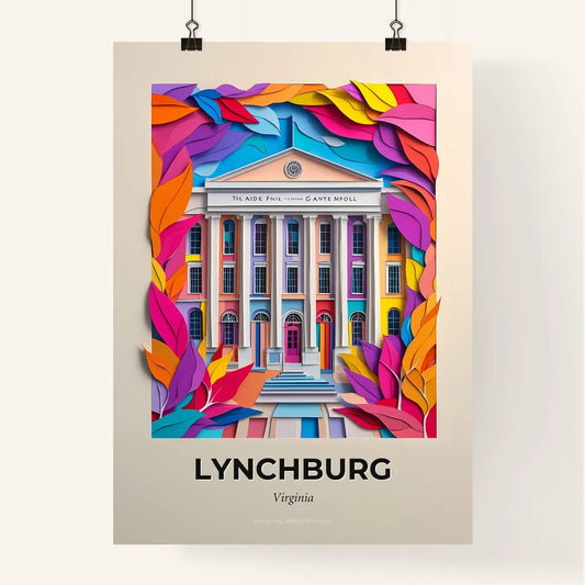 Vivid Lynchburg, Virginia, Colorful Poster