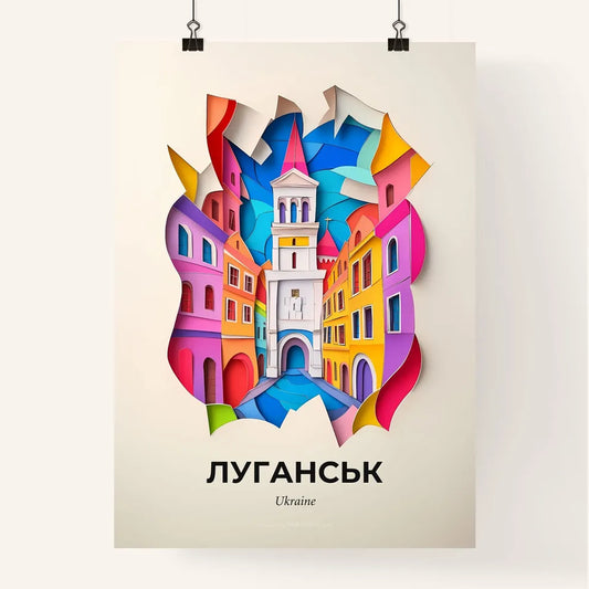 Vivid Luhansk, Ukraine, Colorful Poster