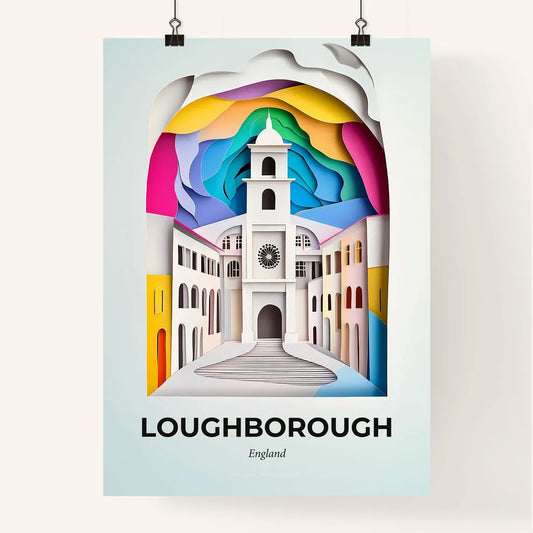 Vivid Loughborough, England, Colorful Poster