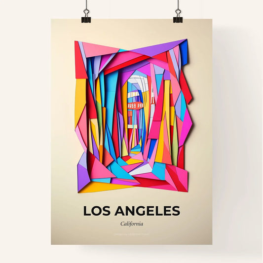 Vivid Los Angeles, California, Colorful Poster