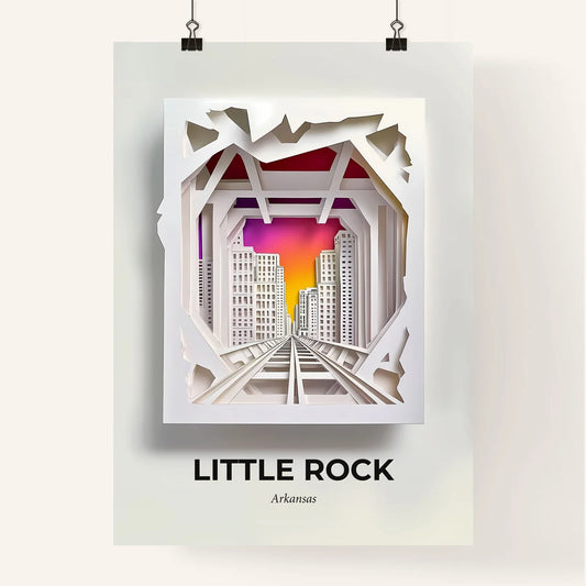 Vivid Little Rock, Arkansas, Colorful Poster