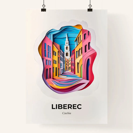 Vivid Liberec, Czechia, Colorful Poster