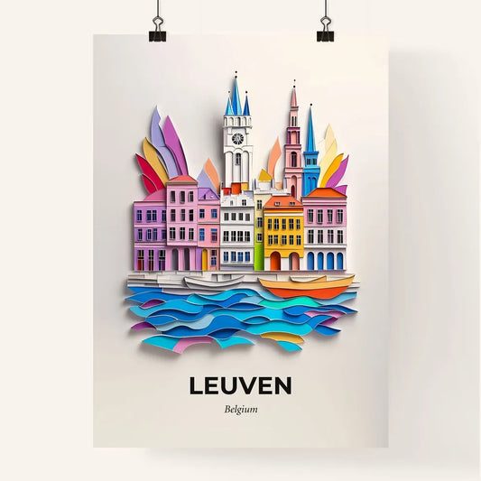 Vivid Leuven , Belgium, Colorful Poster