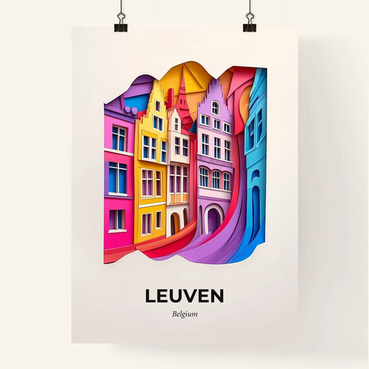 Vivid Leuven , Belgium, Colorful Poster