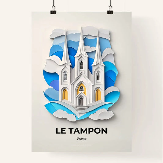 Vivid Le Tampon, France, Colorful Poster