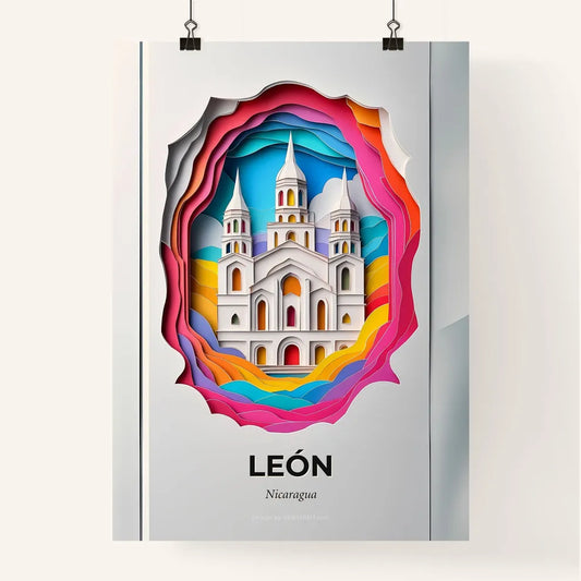 Vivid León, Nicaragua, Colorful Poster