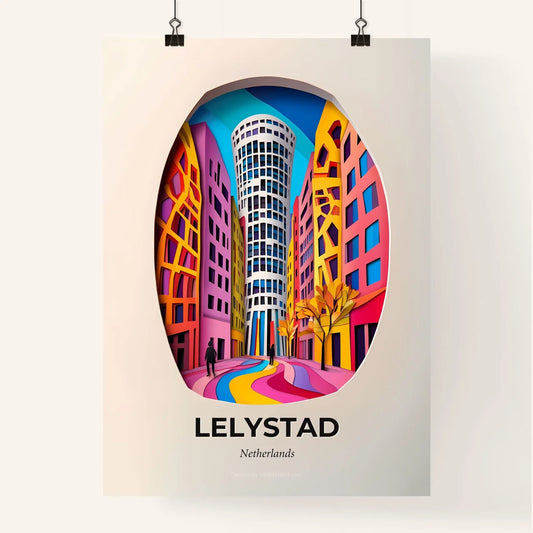 Vivid Lelystad, Netherlands, Colorful Poster