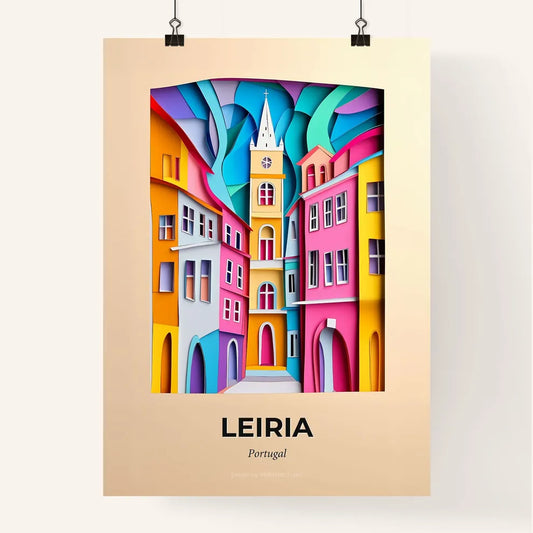 Vivid Leiria, Portugal, Colorful Poster