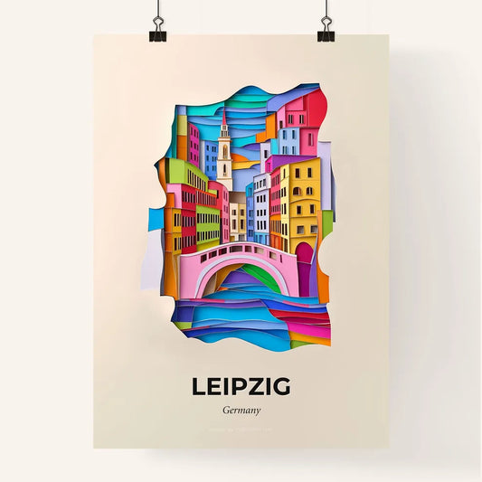 Vivid Leipzig, Germany, Colorful Poster