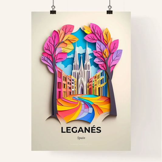 Vivid Leganés, Spain, Colorful Poster