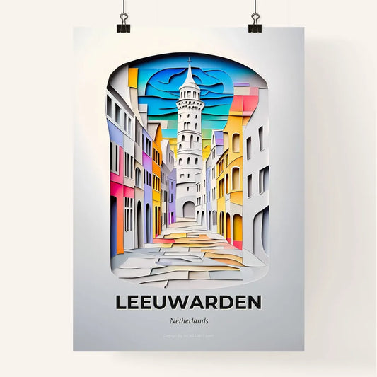 Vivid Leeuwarden, Netherlands, Colorful Poster