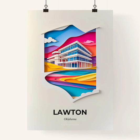 Vivid Lawton, Oklahoma, Colorful Poster