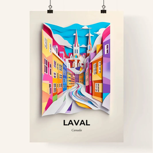 Vivid Laval, Canada, Colorful Poster