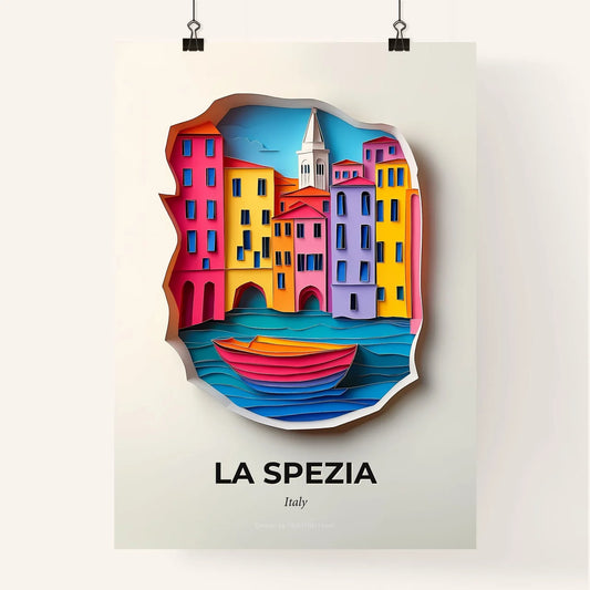 Vivid La Spezia, Italy, Colorful Poster