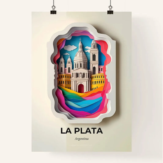 Vivid La Plata, Argentina, Colorful Poster