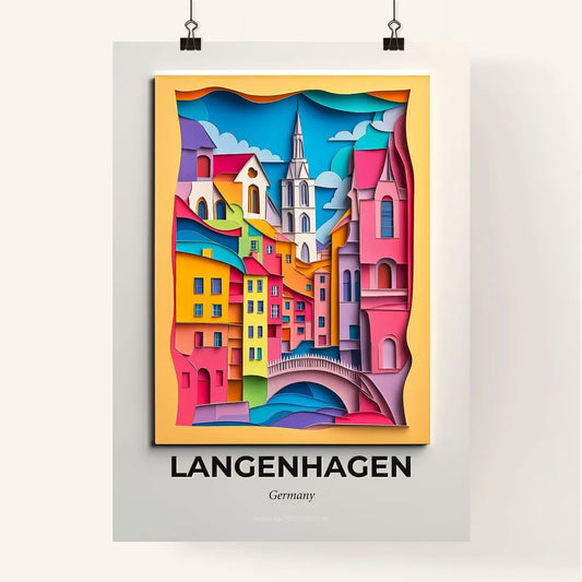Vivid Langenhagen, Germany, Colorful Poster